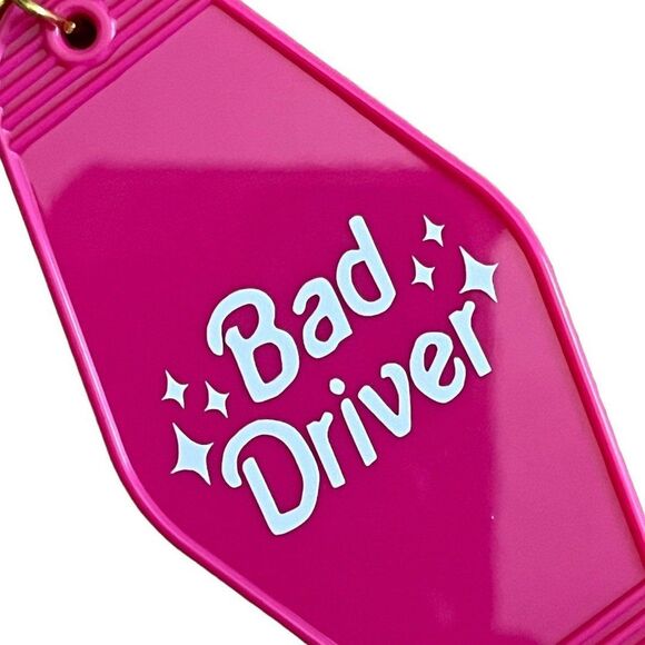 Hot Pink Barbie Hotel Motel Keychain - Picture 3 of 6